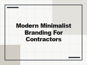 Clean Fonts for Modern Contractor Branding